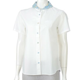 Parkes セーラーカラーシャツ オフ×サックス M カラー:オフ×サックス サイズ:M