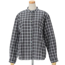 Parkes スタンドフリルドロップショルダーシャツ ブラック M カラー:ブラック サイズ:M