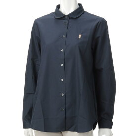 Parkes ワンポイント刺繍シャツ ネイビー M カラー:ネイビー サイズ:M