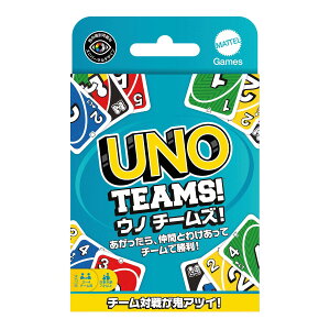 �}�e���Q�[��(Mattel Game) �E�m �`�[���Y UNO Teams �Q�[�� �p�[�e�B�[�O�b�Y 2~4�`�[��(4~8�l�p)�J�[�h112�� 7�΂��� �u���[ HXT58