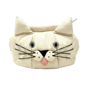 [���[�g�[�g] �|�[�` �������� �o�b�O�C���o�b�O �E�C�Y���[ �l�R ROOTOTE WITH ROO NEKO ���f�B�[�X 3542 �z���C�g