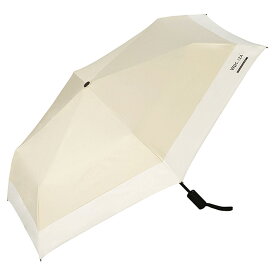 【自動開閉】男の晴雨兼用傘 Wpc. IZA(イーザ) AUTOMATIC & SAFE (切り継ぎ) ベージュ×オフ ≪遮熱/遮光率100%/UVカット率100%/UPF50+/晴雨兼用≫ 折りたたみ傘 自動開閉 日傘 メンズ ZA029-001...