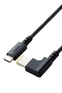 �G���R�� �[�d�P�[�u�� Lenovo/NEC �p �p�\�R�� �^�C�vc & �p�^�v���O (�O��11mm×4.5mm) 60W PD�Ή� 2m �y�T�r�ɋ����M���򉻂�}��������b�L�s���R�l�N�^�[���̗p�z �u���b�N DC-PDL20BK