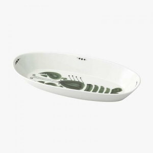 西海陶器 波佐見焼 プレート 皿 ロブスター 容量約700ml olive グリーン 電子レンジ可 食洗器対応