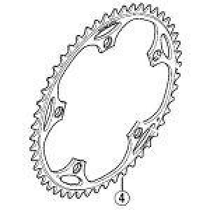 �V�}�m (SHIMANO) ���y�A�p�[�c �`�F�[�������O 50T (1/2����×1/8����) FC-7710 Y16S50001