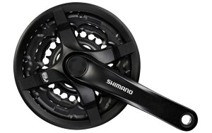 シマノ(SHIMANO) フロントチェーンホイール(MTB) FC-TY501-L 42×34×24T 170mm 8S/7S/6S チェーンガード付 ブラック ・対応BB 四角軸 122.5mm(D-NL) EFCTY501C244CLB TOU...