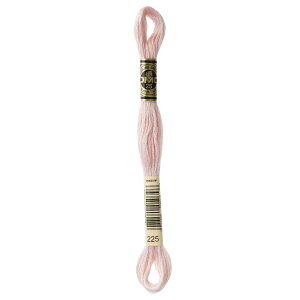 12 Pack DMC 6-Strand Embroidery Cotton 8.7yd-Ultra Light Shell Pink 117-225