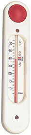 エンペックス気象計 温度計 元気っ子 浮型湯温計 アナログ 日本製 ホワイト TG-5101 17.6x3.6x2.3cm
