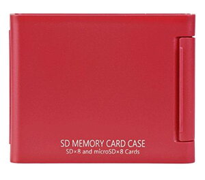 Kenko SDカードケースAS SD8 RE SD/microSD各8枚収納可能 レッド 704448