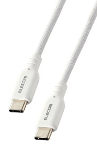 �G���R�� USB Type-C & Type-C �P�[�u�� 1.5m PD�Ή� 60W �f�����ɂ��� �V���R�� �z���C�g MPA-CCSSM15WH