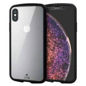 エレコム iPhone XS ケース 衝撃吸収 TOUGH SLIM LITE クリアカラーシリーズ [薄く,軽く、傷にも強い] クリア PM-A18BTSLCCR