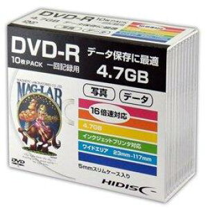 y10P×5Zbgz HIDISC DVD-R f[^p5mmXP[X HDDR47JNP10SCX5