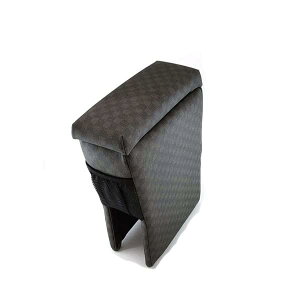 巧工房 新型ハイゼットカーゴ アームレスト S700V/710V型 肘置き コンソールボックス チェックグレー BHK-1