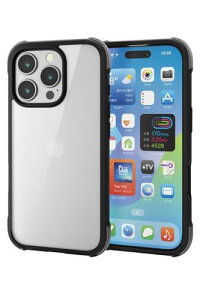 GR iPhone 16 Pro P[X wʃNA ϏՌ Ռz y nCubh 4pGA[NbV CX[dΉ MUBRAIN ubN×NAubN PM-A24CHVAIRBK