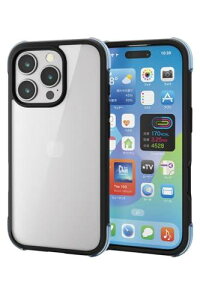 GR iPhone 16 Pro P[X wʃNA ϏՌ Ռz y nCubh 4pGA[NbV CX[dΉ MUBRAIN ubN×NAO[ PM-A24CHVAIRBK2