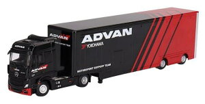 MINI GT 1/64 �����Z�f�X �x���c �A�N�^�[�Y w/���[�V���O�g�����X�|�[�^�[ ADVAN (���n���h��) �����i