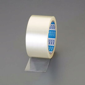 ESCO 手切れ粘着テープ 透明 50mmx50m EA944NB-101