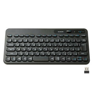 �G���R�� ���C�����X �L�[�{�[�h ���� �����u������ �R���p�N�g Caps Lock�@�\�������X�C�b�`���� 500���񍂑ϋv�L�[�̗p �R�� Windows 11/10 �Ή� �u���b�N TK-CM10DMKBK