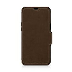 ITSKINS Hybrid Folio Leather for iPhone 13 mini/12 mini [Brown with real leather] AP2N-HYBRF-BNRL