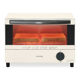 アイリスオーヤマ トースター オーブントースター 2枚焼き トースト 1000W トレー 付 ホワイト EOT-011-W