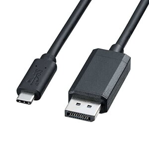 TTvC Type-C-DisplayPortϊP[u(USB Type-CIX-DisplayPortIX) 3m 4K60HzΉ ubN KC-ALCDP30