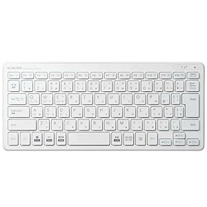 GR(ELECOM) L[{[h Bluetooth p^Ot ~jL[{[h WindowsEMacEiOSEAndroidΉ yϊ/ ϊ/ j[L[ځz zCg TK-FBP100WH