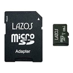 y20Zbgz Lazos microSDXC[J[h 128GB UHS-I U3 CLASS10 pbP[W L-B128MSD10-U3X20