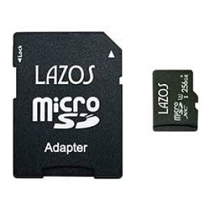 Lazos microSDXC[J[h 256GB UHS-I U3 CLASS10 pbP[W L-B256MSD10-U3X20 20Zbg