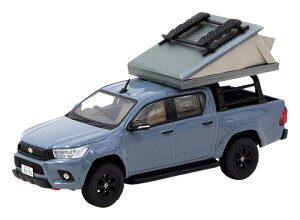 TARMACWORKS 1/64 Toyota Hilux Grey i T64R-041-CAMP
