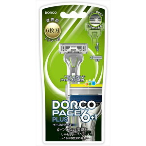 DORCO ドルコ PACE6Plus 男性用替刃式 カミソリ6枚刃 本体 トリマー付