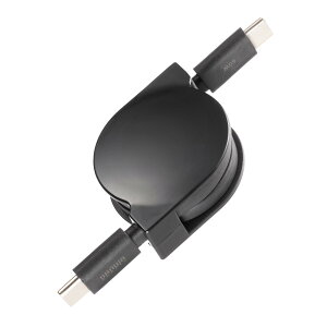 �T�����T�v���C USB2.0 Type-C �����P�[�u�� PD60W �u���b�N KU-CCP60M08BK