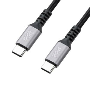 �T�����T�v���C USB 2.0 Type-C�P�[�u��(C-C�E�X�g���[�g�E60W�E2m) KU-CCP6020TK