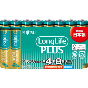 FDK(��) �x�m�� �A���J�����d�r�P4 Long Life Plus 8�p�b�N LR03LP(8S)
