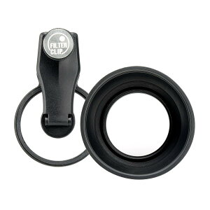 EXAPRO �X�}�[�g�t�H���p�A�N�Z�T�� �t�B���^�[�N���b�v + Lens Hood �f�肱�݁E���ˌy�� �t�B���^�[�a49mm �N���b�v�^�C�v iPhone / Android�Ή� EXP-LH-01