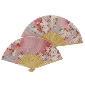 [大西賢製販] 扇子 Ripple レディース桜扇子 21cm レディース HF19-C008 桜小花 ピンク