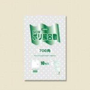 HEIKO Nポリ風呂敷 700角 水玉透明 10枚/62-1000-91