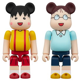 メディコム・トイ BE@RBRICK ベアブリック ちびまる子ちゃん まる子 & たまちゃん 2PCS SET 各全高:約70mm ノンスケール 塗装済み 完成品 フィギュア