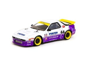 TARMACWORKS 1/64 Pandem Mazda RX-7 FC3S White/purple i T64-066-WP