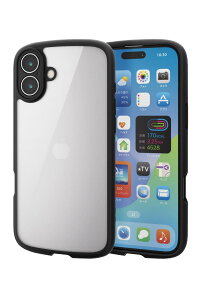 GR iPhone 16 Plus P[X NA ϏՌ Ռz Ɍ݌v nCubh ^ y Xgbvz[t SGA[NbV Xgbvz_[V[gt TOUGH SLIM LITE ubN PM-A24BT