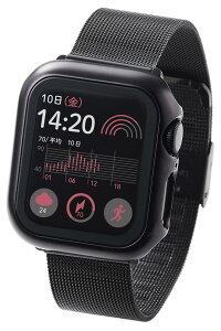 GR Apple Watch P[X [40mm] SE (2)/SE/Series 6/5/4 KX wh~H tJo[P[X ubN AW-23EFCGPBK