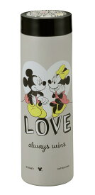 パール金属 水筒 マグボトル ディズニー スマートパーソナルボトル 300ml 軽量 真空二重構造 保温 保冷 ミッキー&ミニー/ラブ