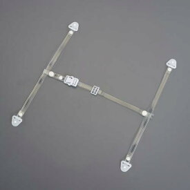 ヘルメット用アゴひも(透明) 透明 耳紐:約290mm あご紐最大:310mm ひも幅:12mm