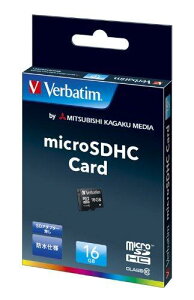 OHP~JfBA Verbatim microSDHCJ[h 16GB Class10 (SDA_v^[Ȃhdl) MHCN16GJVZ1