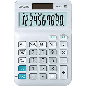 CASIO(�J�V�I) �X�^���_�[�h�d�� �z���C�g �~�j�W���X�g�^�C�v 10�� MW-10VTC-N