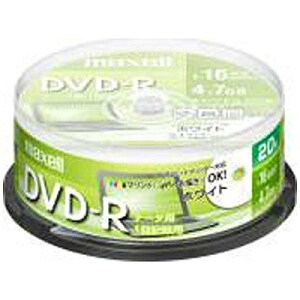 maxell �f�[�^�p DVD-R 4.7GB 1-16�{�� �v�����^�u���z���C�g 20���X�s���h���P�[�X DR47PWE.20SP