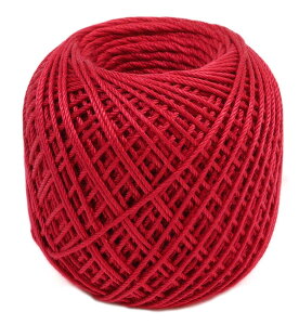 オリムパス製絲 タティングレース糸 太 レース糸 Col.T317 レッド系 約40m