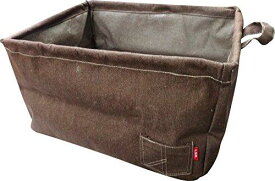 東洋ケース 収納ボックス ラックバスケット 小物収納 L.S.M. デニム ブラウン LSM-RBT-BR