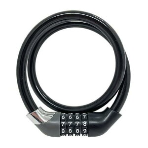 抗菌ワイヤーロック ダイヤル式 ブラック 44068