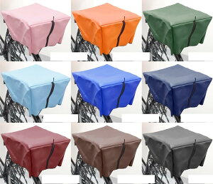 岡製作所 自転車カゴカバー リア用 ブラウン (ビニール 幅360mm×奥行450mm×高さ250mm)