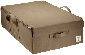 東洋ケース ストレリアナチュレ ケース 収納ボックス ふた付き ベッド下収納 幅39×奥行60×高さ18cm ダークグレー ESTN-CBUB-DGY